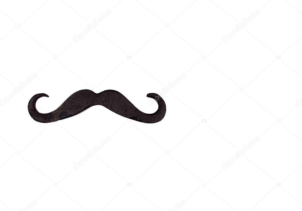 Moustache isolated on white