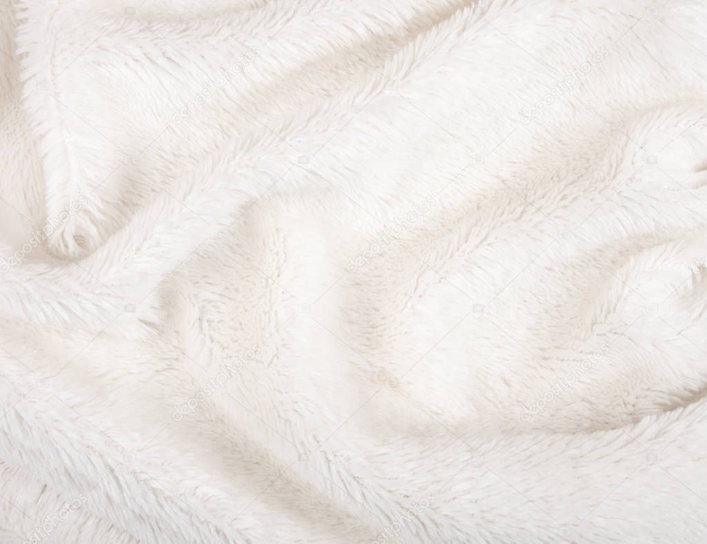 White fur as a fur texture or background