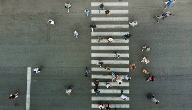 Hava. Yaya yaya geçidi arka plan.