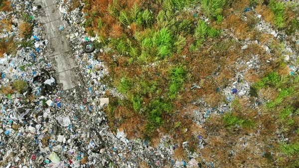 Una Discarica Aereo Inquinamento Dell Ambiente Battaglia Della Natura Con — Foto Stock