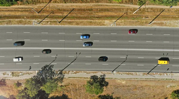 Aerial Automobile Highway View — Stock Photo, Image