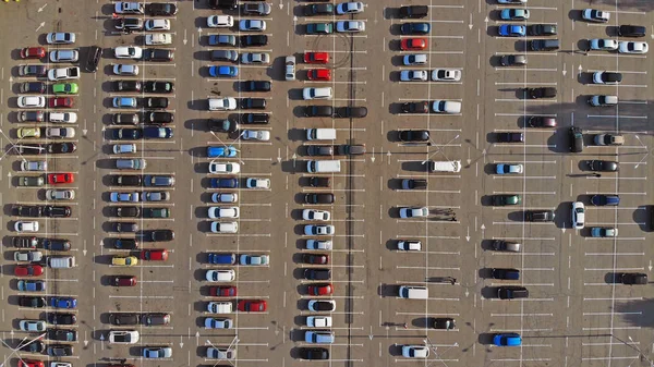 Otoparklar. Havadan görünümü.  