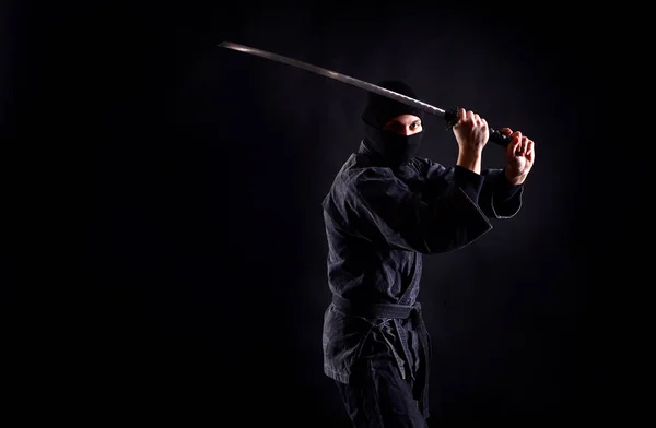 Antiguo Ninja Guerrero Con Espada —  Fotos de Stock