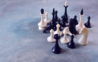 Kopya alanı ile satranç arka plan