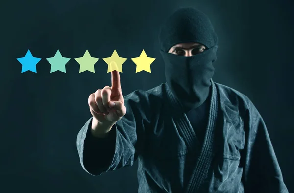 Mystery Shopper Review Online Concept Rating Online Sterren Review Ninja — Stockfoto