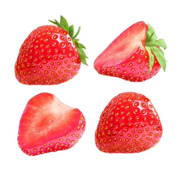 Dört parçalı çilek kolajı