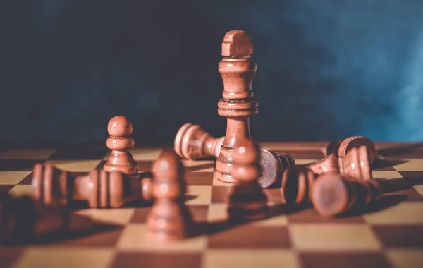 Šachovnicová Hra Bakpůda Čísly Jako Symbol Obchodní Strategie — Stock fotografie