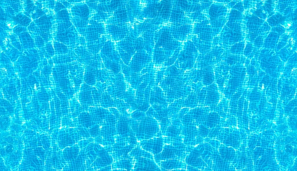 Pool Water Texture Background Directly Top View Drone — Stock Photo, Image