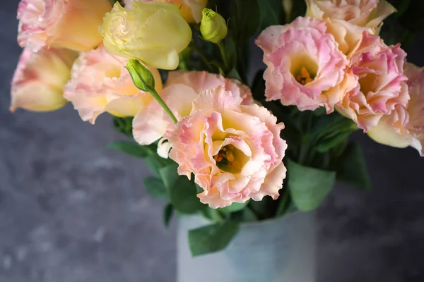 Schöne Eustoma Blume Oder Lisianthus Blume Mit Rosa Weichen Blüten — Stockfoto