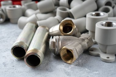 Tesisat ve boru detayları kapatma arkaplanı