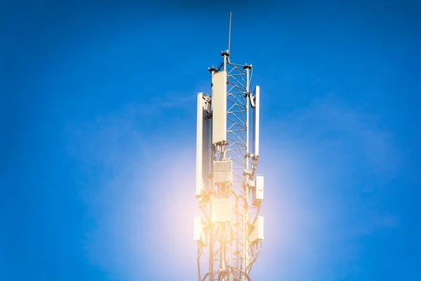 Gsm Tower Blue Sky Background — Stock Photo, Image