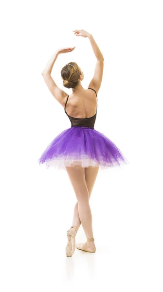 Meisje in paarse Tutu en zwarte leotard dans Ballet. — Stockfoto