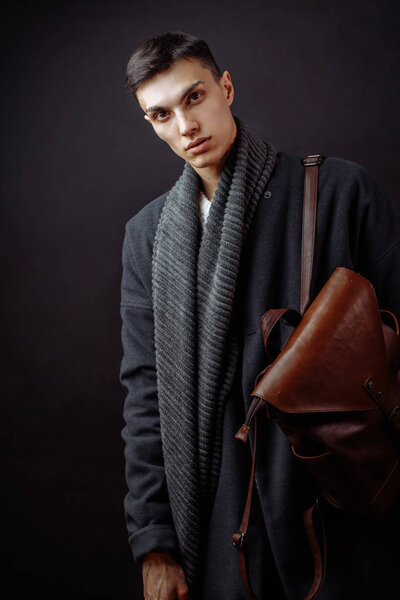 Businessman casual couples lifestyle, man Fashion and Beauty concept