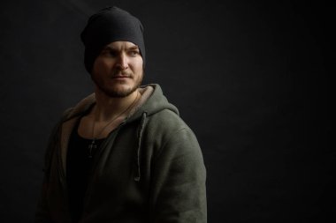 kadar güçlü rapçi bir kenara seyir fotoğraf kapatmak