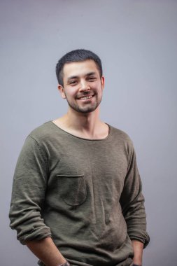 olumlu ifade ile mutlu adam