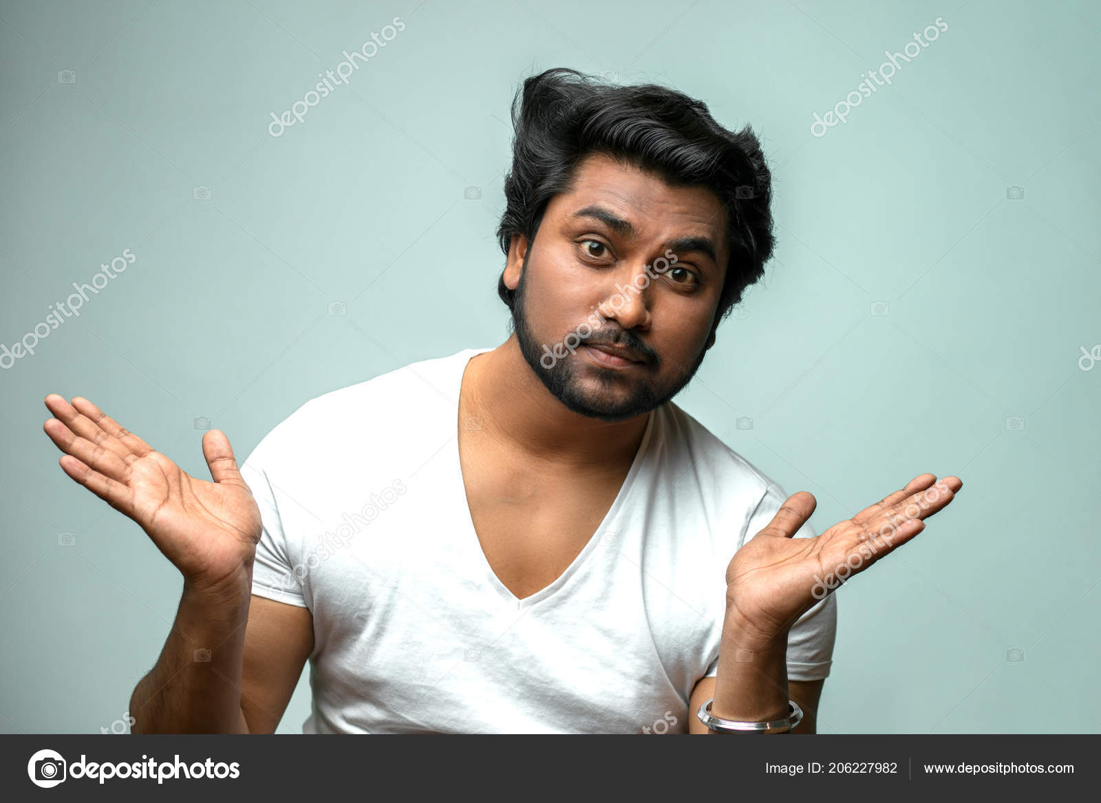Handsome Indian Man Showing Indifference To The Problem Situation