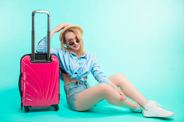 cool fair-haired student has visited a lot of foreign countries