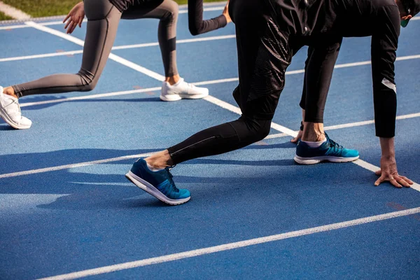 Förberedelse för kort sprint — Stockfoto