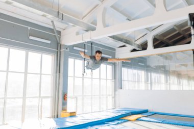 Trambolin Center'da uçan adam