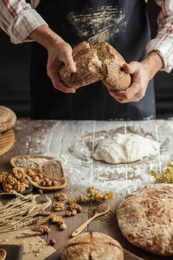 Taze kırma Şef hamur mayası ekmek