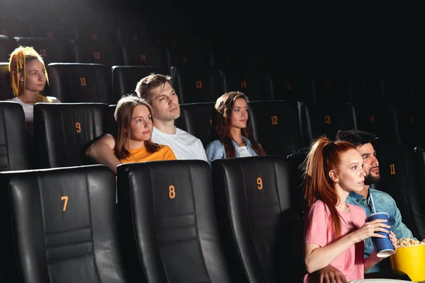 Young beautiful people have attended evening performance — Stock Photo, Image