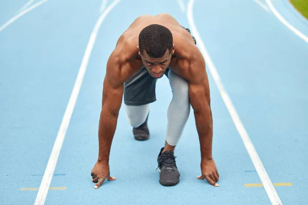 Serious active ambitious athlete taking part in the marathone — Stock Photo, Image