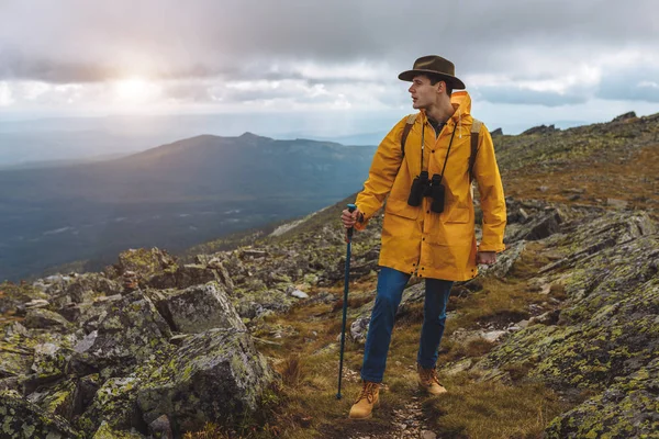 Young handsome man looking back at his life — Stock Photo, Image