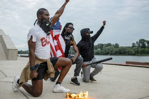 Le vite nere contano la protesta nelle strade — Foto Stock