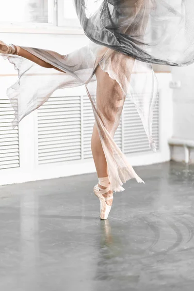 Harmonie parfaite fascinant nos esprits et nos yeux, danseur de ballet dans un saut — Photo