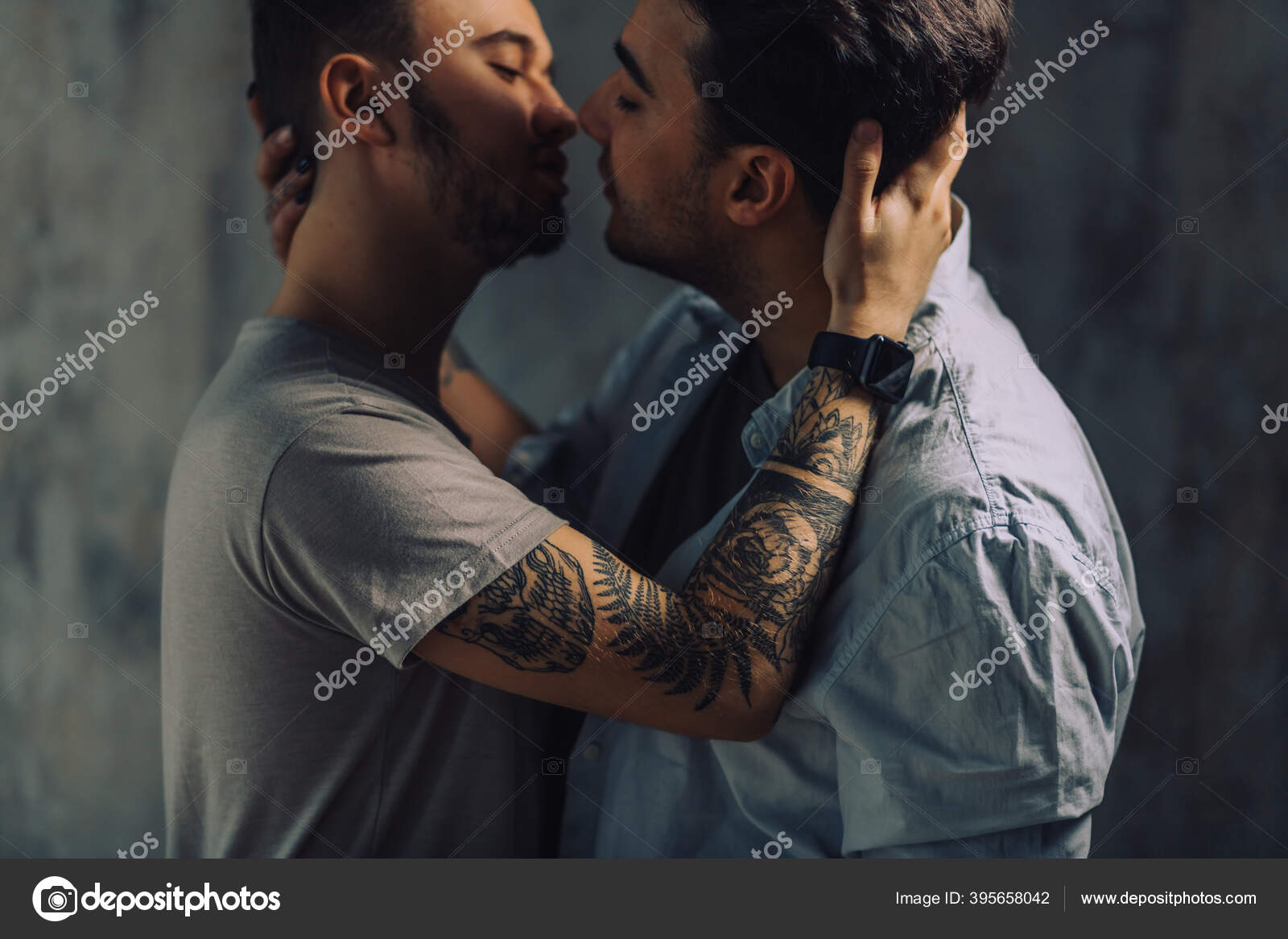 Cay Couple Enjoy Togetherness Indoors Kiss Each Other Stock Photo By cay-couple-enjoy-togetherness-indoors-kiss-each-other-stock-photo-by