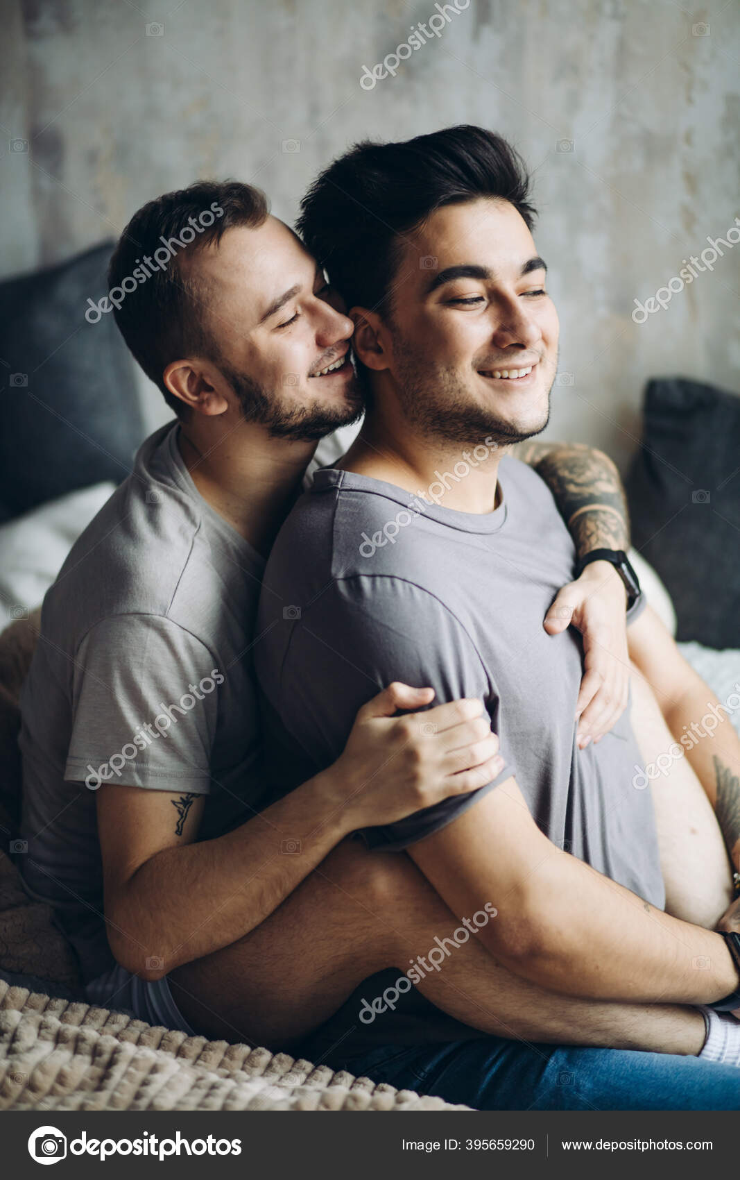 A gay couple in bed having sex Stockfotos, lizenzfreie A gay couple in bed having sex Bilder Depositphotos