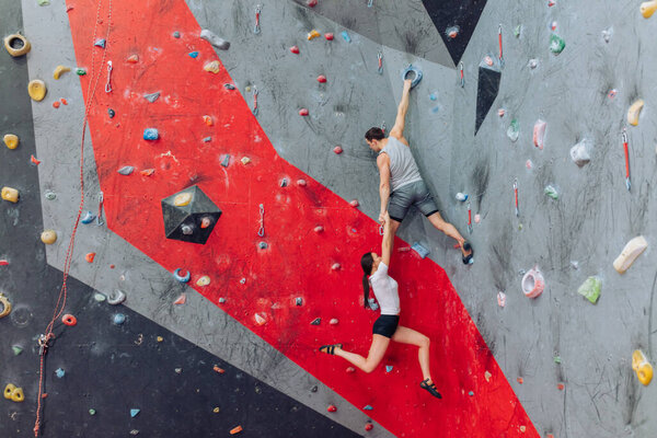 Two friends having dangerous hobby.