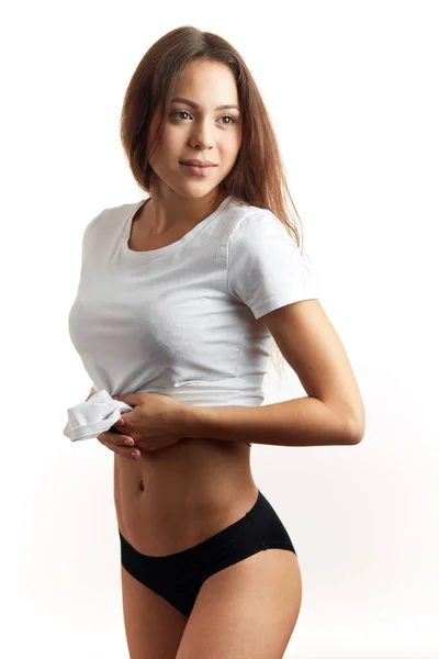 Slim body of a charming model — Stock Photo, Image