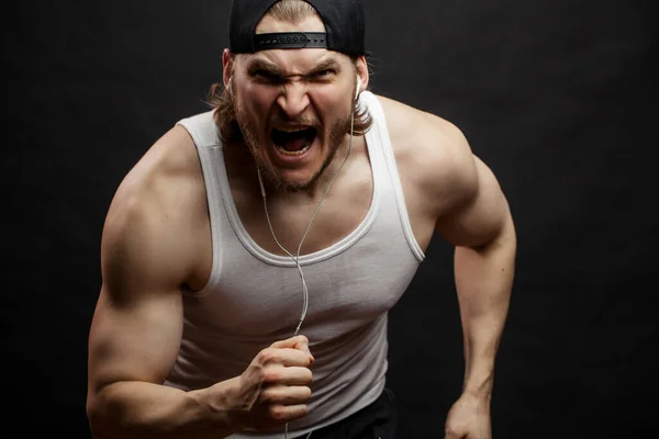 Atleet is klaar om te winnen. de winnaar van de wedstrijd. — Stockfoto