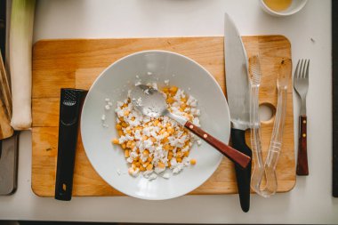 Turta için lezzetli dolgu. Üst görünüm