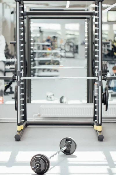 Sports equipment in well- equipped gym. — Stock Photo, Image