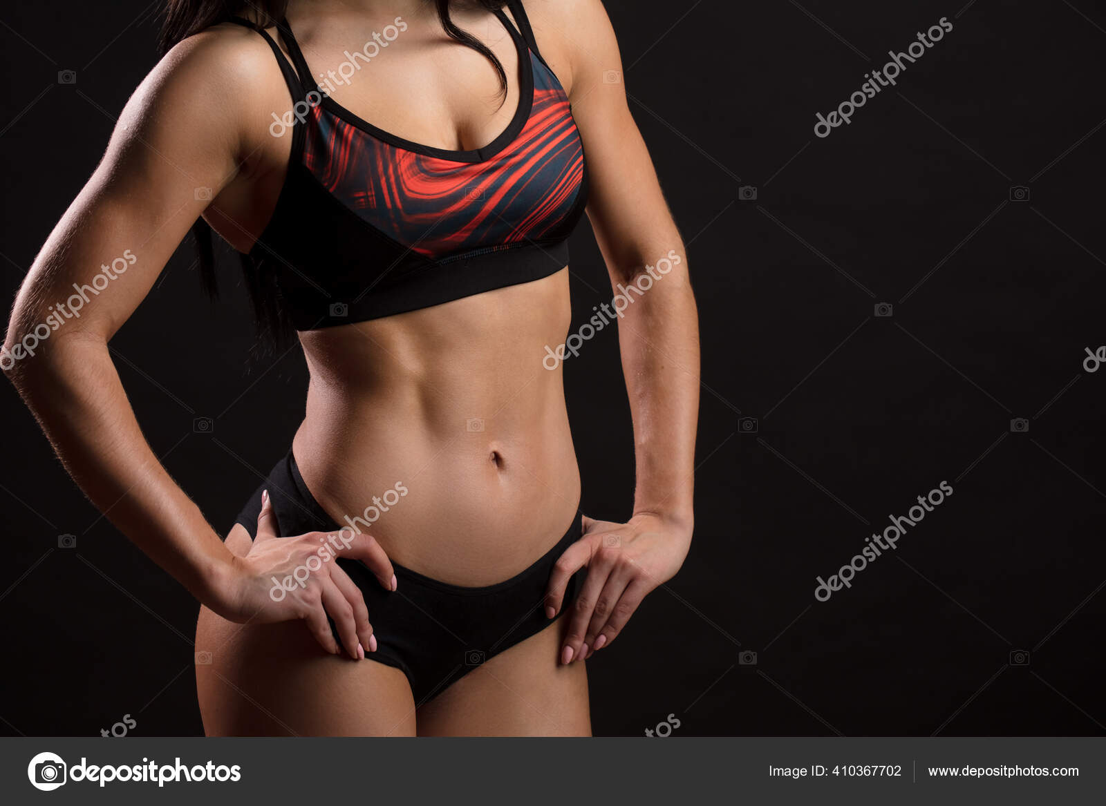 Muscles Abdominaux Sexy De Femme Photo stock - Image du jeune