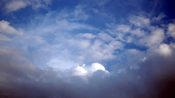 Blue Sky Some Clouds Background — Stock Photo, Image
