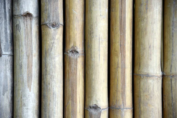 Wooden Panel Barriers Wood Wall Background Old Brown Tone Bamboo — Stock Photo, Image