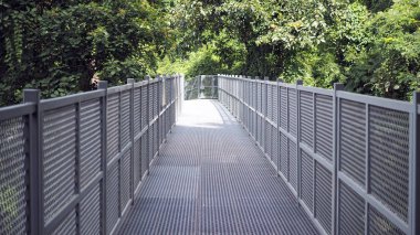 Gölgelik doğayı keşfetmek için yürüyor. Kraliçe sirikit Botanik Bahçesi Chiang Mai, Tayland gölgelik yürür.