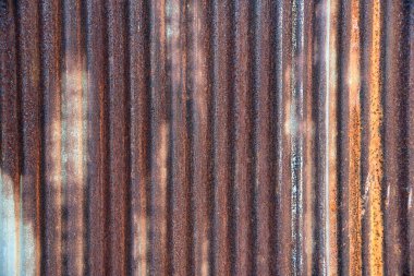 Eski çinko duvar yüzeyi Çit evi çinko arka planı.