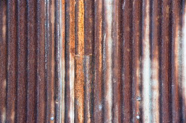 Eski çinko duvar yüzeyi Çit evi çinko arka planı.