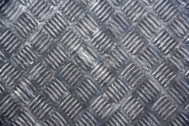 Elmas desenli metal zemin plakası, demir doku.