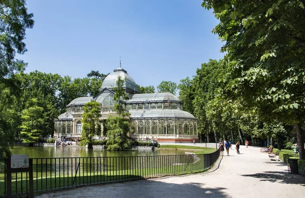 Crystal Palace Parku Retiro Madryt — Zdjęcie stockowe