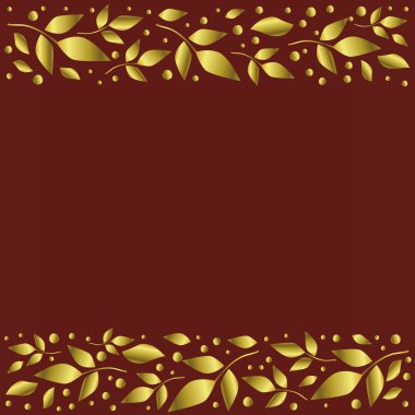 Kırmızı arka plan dekoratif çizgili kırmızı kadife olarak stilize Üste Hizala ve aşağıda Altın yaprağı ve dekorasyon, düğün davetiye, tebrik kartı, metin, scrapbooking kağıt için noktalar ile kitap örtmek