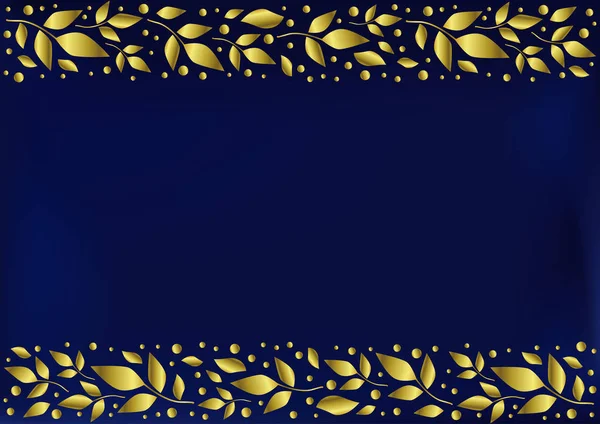 Fondo Azul Estilizado Como Terciopelo Con Rayas Decorativas Alinean Superior — Vector de stock