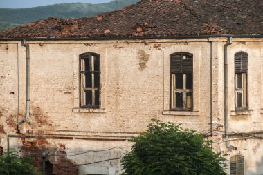 Açık güneşli gün closeup eski vintage retro ülke evde