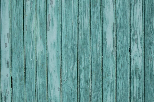 旧风化的杂草绿色彩绘木板墙特写作为背景 — 图库照片