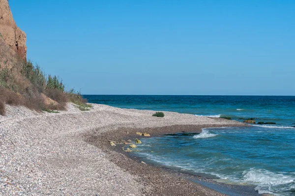 Effects Seaside Coastal Erosion Clayey Soil — Stock Photo, Image