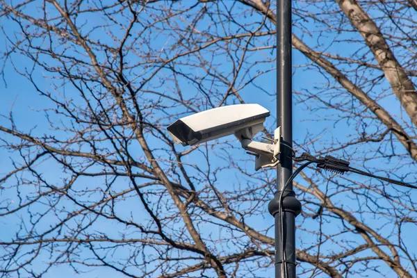 Security camera in public city park